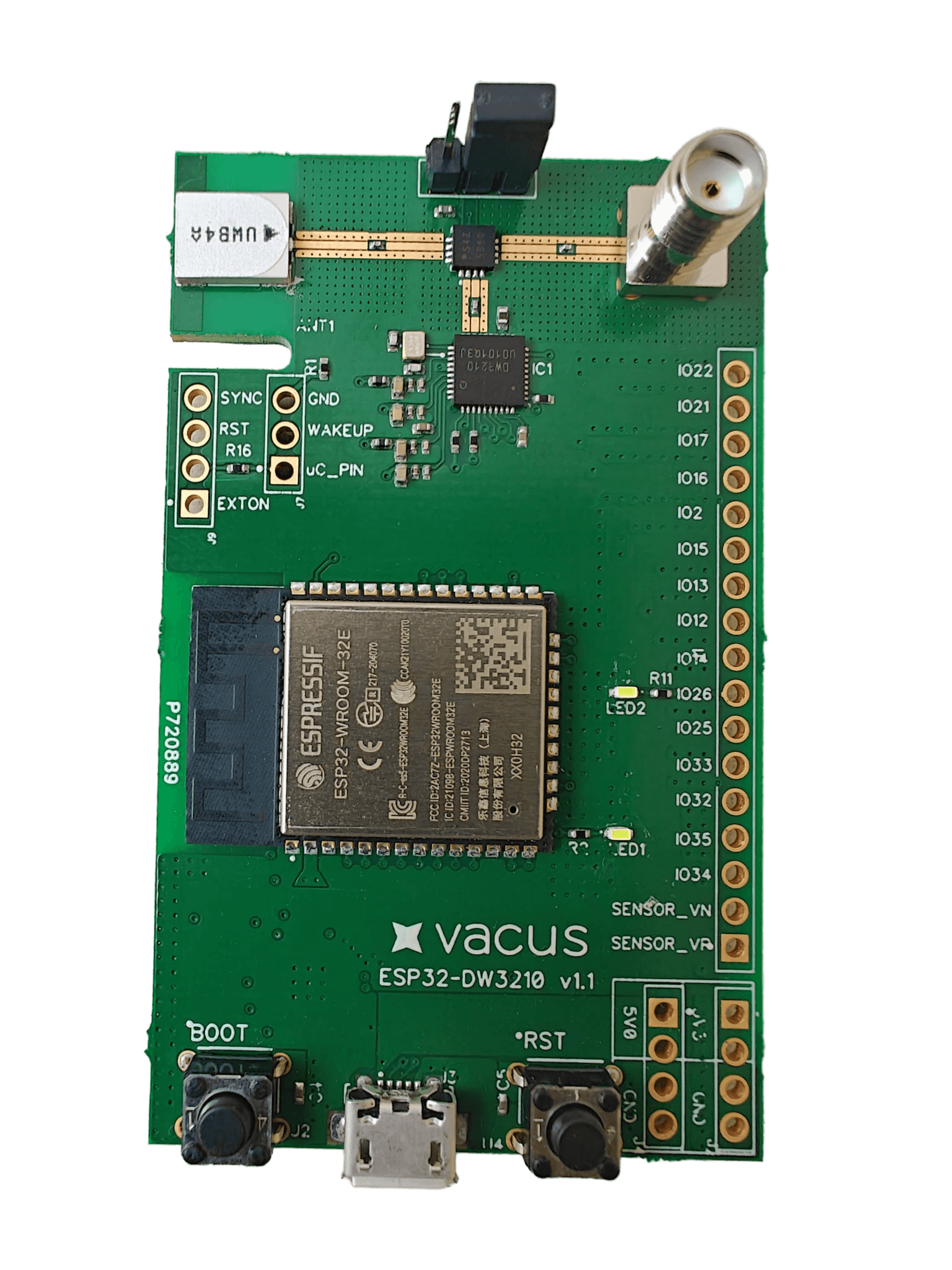 ESP32-DW3210 UWB evaluation board
